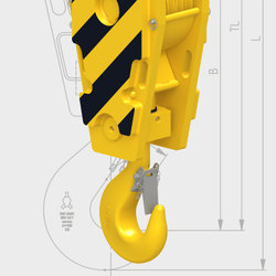 Unterflaschen (Fast Reeve Crane Blocks FRB)