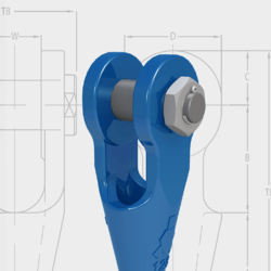 Gabelseilhülsen (Open Spelter Sockets OSS)