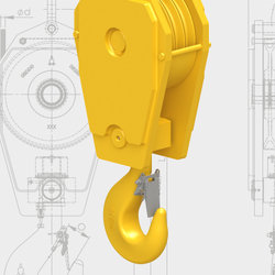 Unterflaschen (Standard Reeve Crane Blocks SRB)